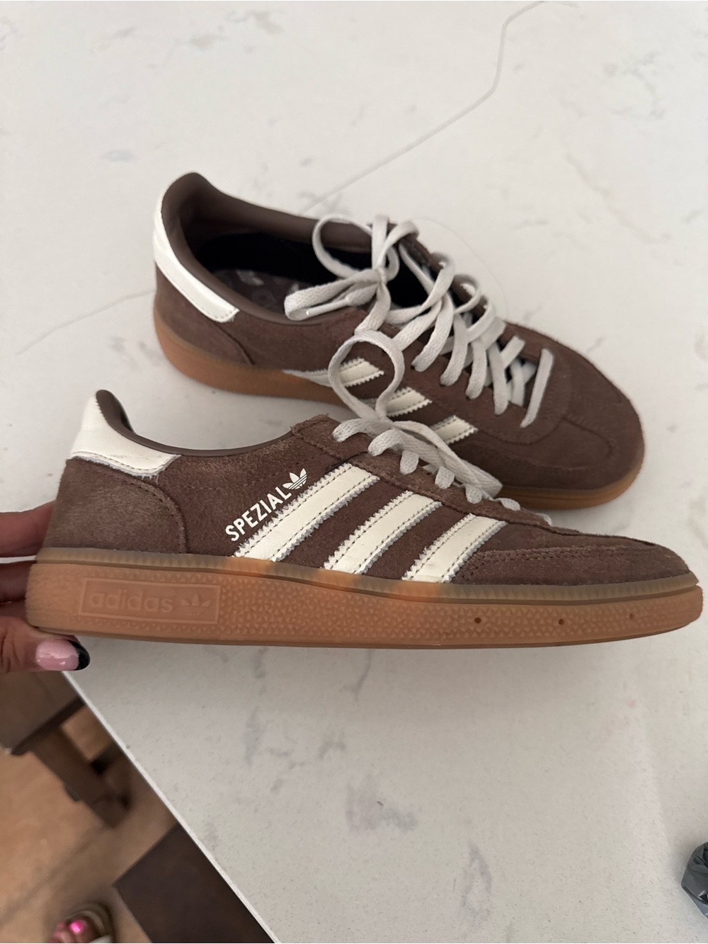 Adidas Spezial women Brown Suede Sneakers with Gum Sole